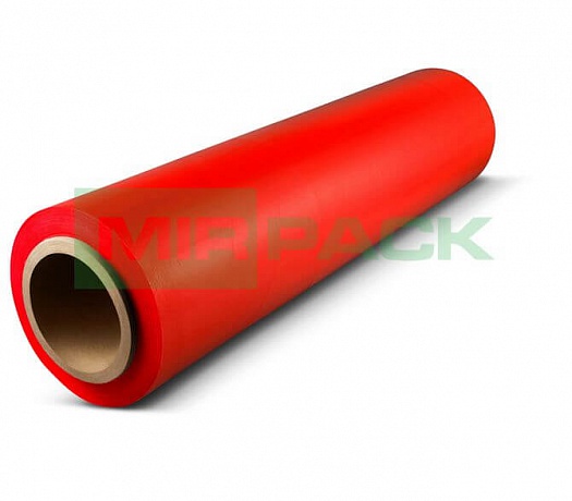 Стрейч пленка упаковочная 500 мм 23 мкм 1,5 красная - Вид 1